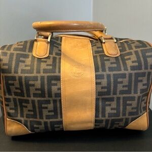 Fendi Zucca Boston Bag, monogram pattern classic Boston bag